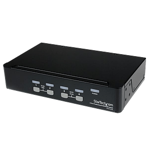 StarTechcom Conmutador Profesional KVM 4 Puertos   Switch