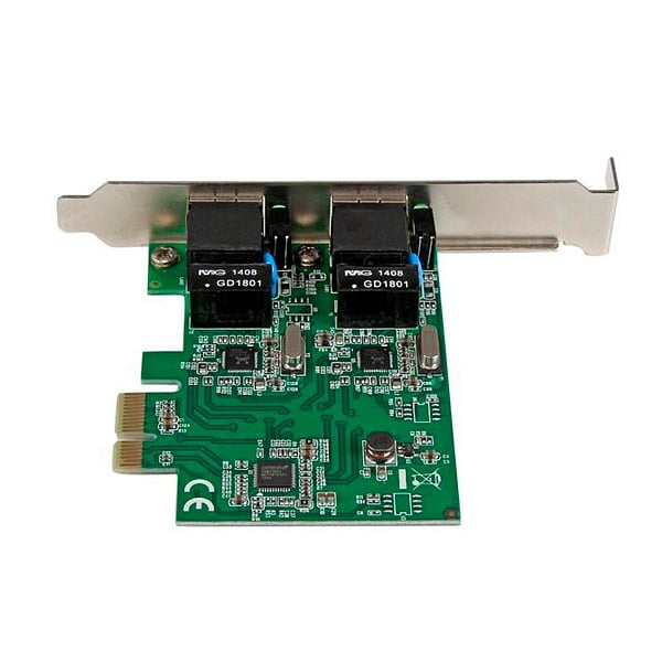 StarTechcom 2 puertos RJ45 GBLAN PCIE  Tarjeta de red