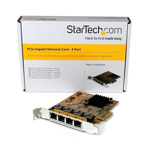 StarTechcom 4 RJ45 GBLAN PECIE  Tarjeta de red