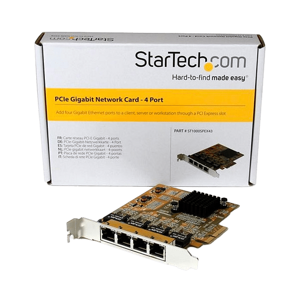 StarTechcom 4 RJ45 GBLAN PECIE  Tarjeta de red