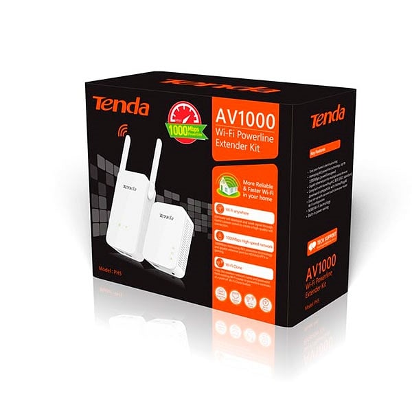 Tenda PH5 powerline con wifi AV1000  N300  PLC