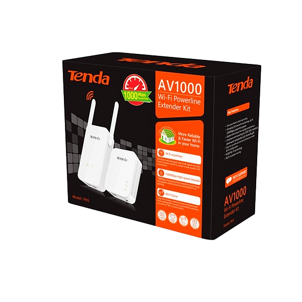 Tenda PH5 powerline con wifi AV1000  N300  PLC