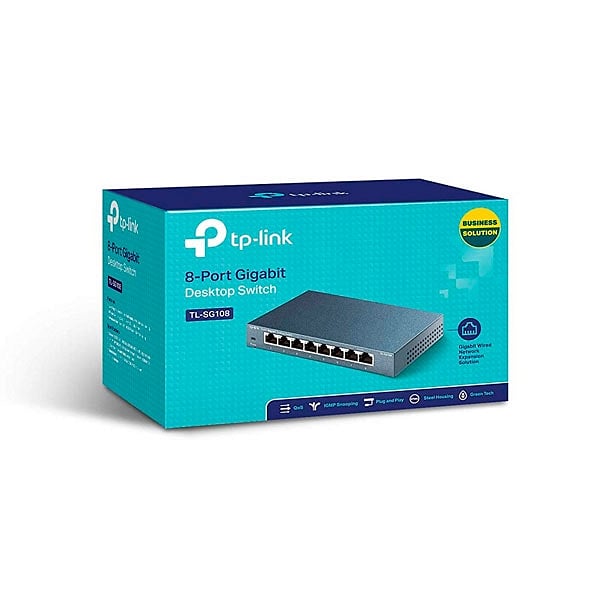 TPLink TLSG108 8 Puertos Gigabit Metálico  Switch