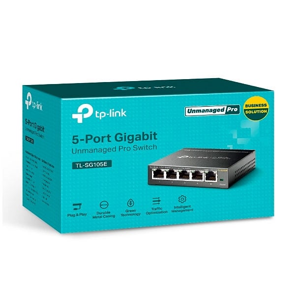 TPLink TLSG105E 5 Puertos Gigabit VLAN QoS IGMP  Switch