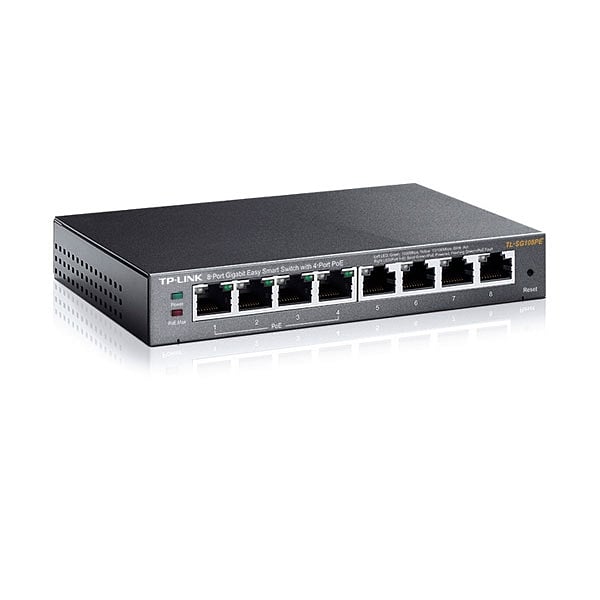 TPLink SG108PE POE 55W Metálico Semigestionable  Switch