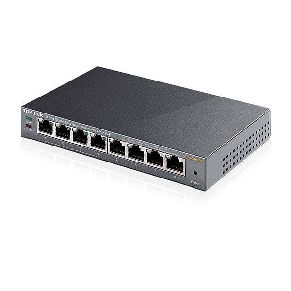TPLink SG108PE POE 55W Metálico Semigestionable  Switch