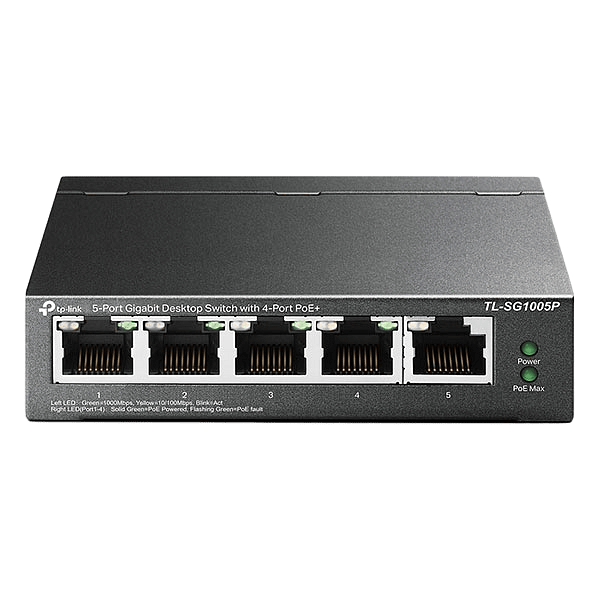 TPLink TLSG1005P Gigabit 5 puertos con PoE de 4 puertos  Switch