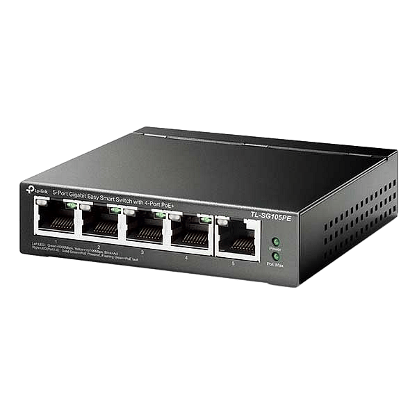TPLink 5 Puertos Gigabit PoE 65W  Switch