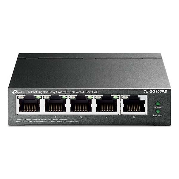 TPLink 5 Puertos Gigabit PoE 65W  Switch