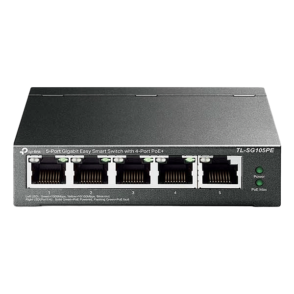 TPLink 5 Puertos Gigabit PoE 65W  Switch