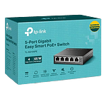 TPLink 5 Puertos Gigabit PoE 65W  Switch
