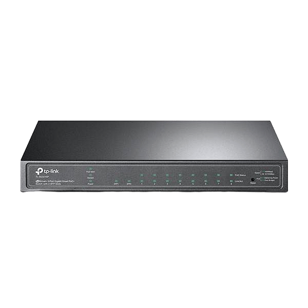TPLink TLSG2210P 10 Puertos Gigabit PoE SFP Rack  Smart Switch