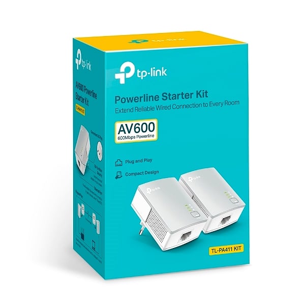 TPLink TLPA411KIT AV600 Nano Powerline  PLC