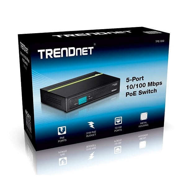 Trendnet TPES50v2 6 Puertos PoE 10100  Switch