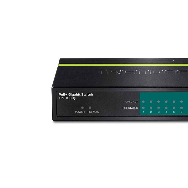 Trendnet TPETG80G 8 Puertos PoE Gigabit  Switch