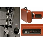 DENVER VPL120 USB Software Grabacion Marron  Tocadiscos