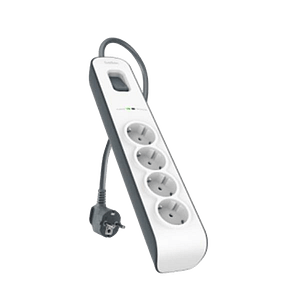 Belkin BSV400VF2M 4 Tomas Botones BlancoGris  Regleta