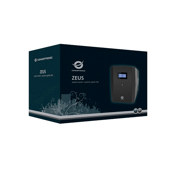 Conceptronic SAI ZEUS04E 2200V USB Protección LAN  SAI