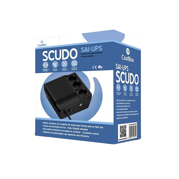 Coolbox SAI 600VA Scudo 3 Tomas Schuko  SAI