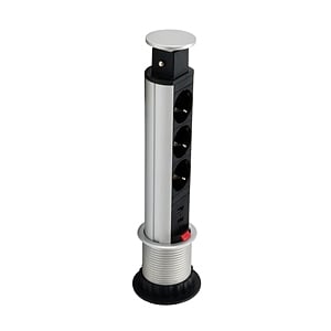 Equip 3 Tomas Schuko  2 USB para Mesa 60mm  Regleta mesa