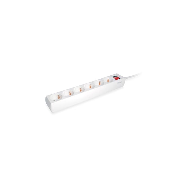 Equip 6 Tomas Schuko 15M con interruptor  Regleta