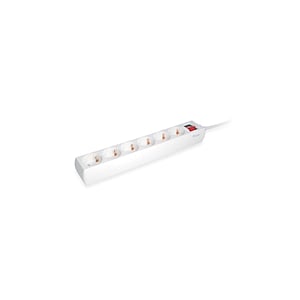 Equip 6 Tomas Schuko 15M con interruptor  Regleta