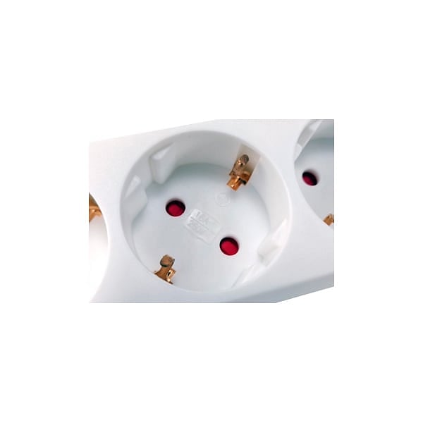 Equip 6 Tomas Schuko 15M con interruptor  Regleta