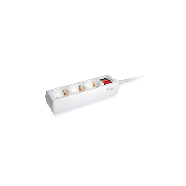 Equip 3 Tomas Schuko 15M con interruptor  Regleta