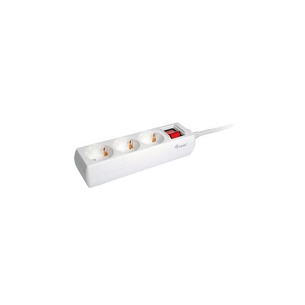 Equip 3 Tomas Schuko 15M con interruptor  Regleta