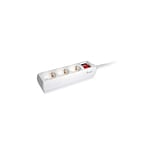 Equip 3 Tomas Schuko 15M con interruptor  Regleta