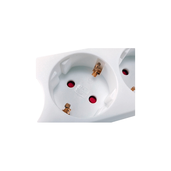 Equip 3 Tomas Schuko 15M con interruptor  Regleta