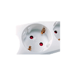 Equip 3 Tomas Schuko 15M con interruptor  Regleta
