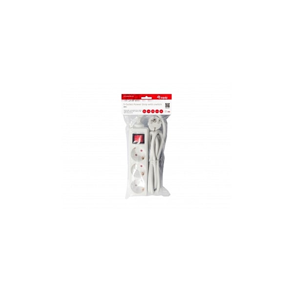 Equip 3 Tomas Schuko 15M con interruptor  Regleta