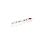 Equip 5 Tomas Schuko  2 USB 15M con interruptor  Regleta