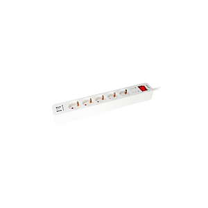 Equip 5 Tomas Schuko  2 USB 15M con interruptor  Regleta