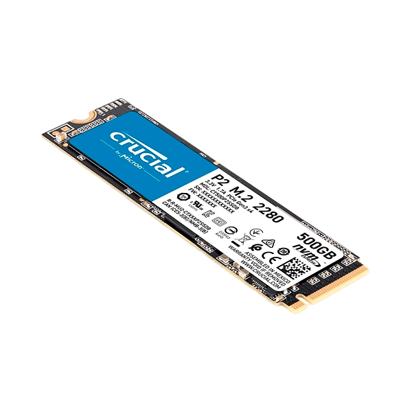 Crucial P2 500GB 3D NAND NVMe PCIe M2  SSD