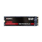 Emtec X250 512GB M2 2280 SATA3  Disco Duro SSD