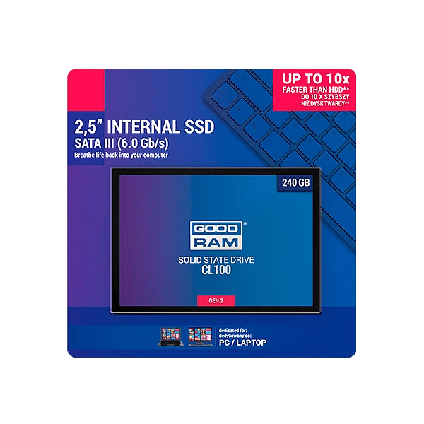 GOODRAM SSD 240GB 25 CL100 Gen 2  Disco Duro Sólido