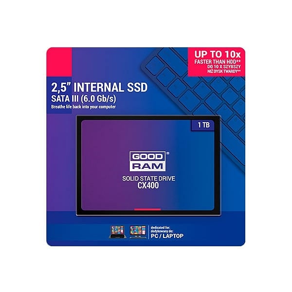 Goodram SSD 1TB 25 CX400  Disco Duro Sólido
