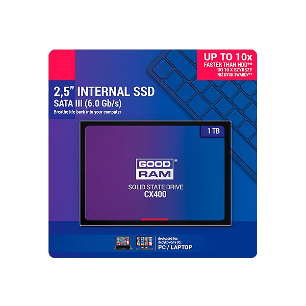 Goodram SSD 1TB 25 CX400  Disco Duro Sólido