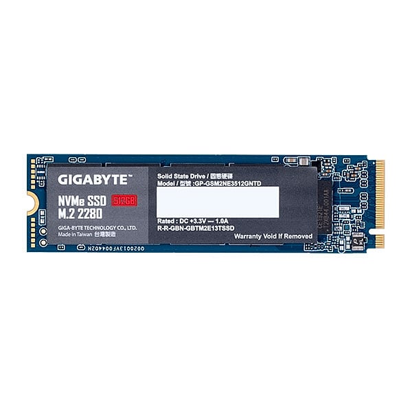 Gigabyte M2 512GB NVMe PCIe 30 x4  SSD