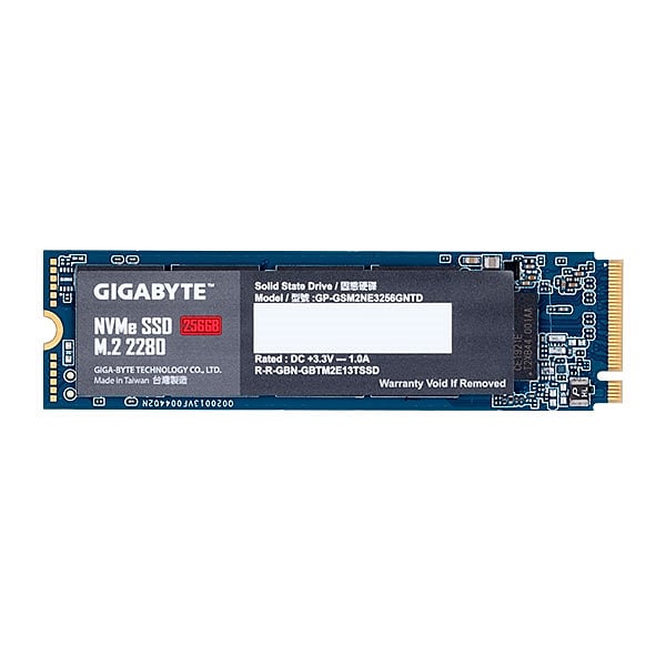 Gigabyte M2 256GB NVMe PCIe 30 x4  SSD