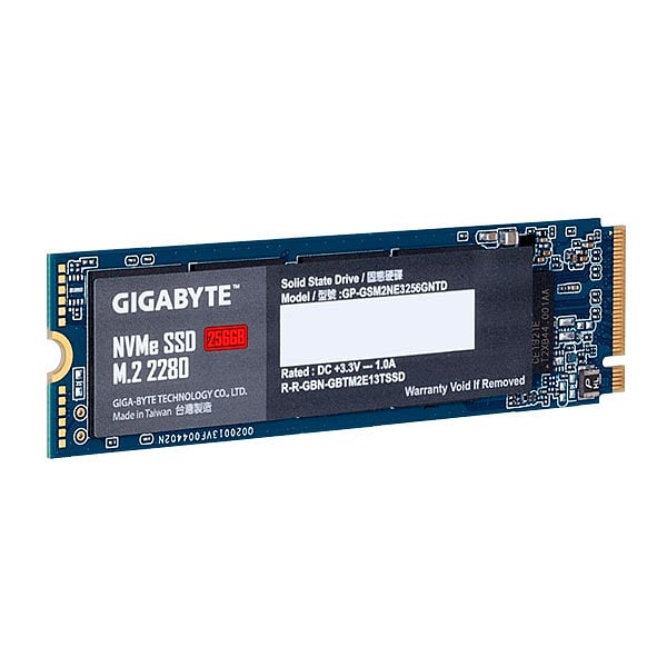Gigabyte M2 256GB NVMe PCIe 30 x4  SSD