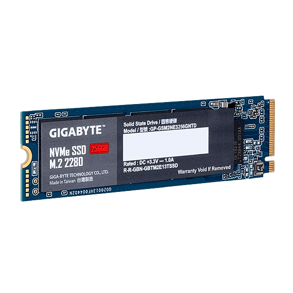 Gigabyte M2 256GB NVMe PCIe 30 x4  SSD