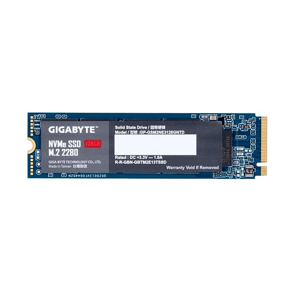 Gigabyte M2 128GB NVMe PCIe 30 x4  SSD