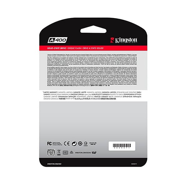 Kingston A400 120GB 25  Disco Duro SSD