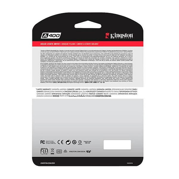 Kingston A400 240GB 25  Disco Duro SSD
