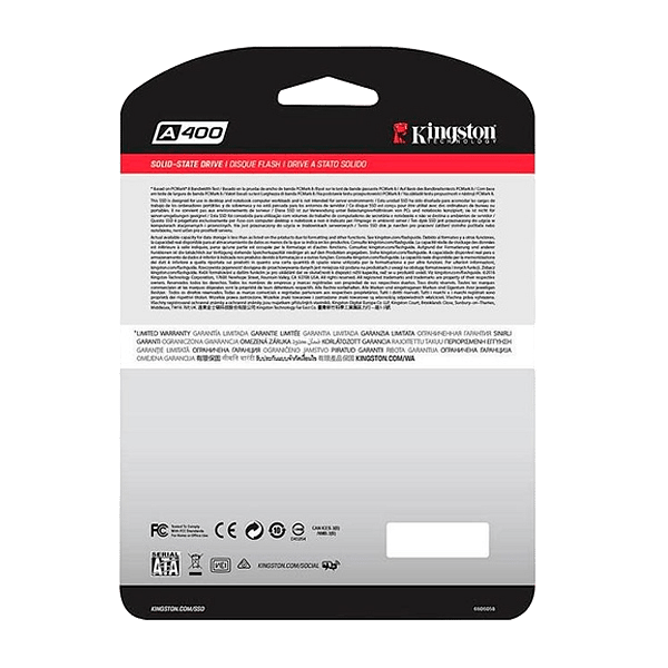 Kingston A400 240GB 25  Disco Duro SSD