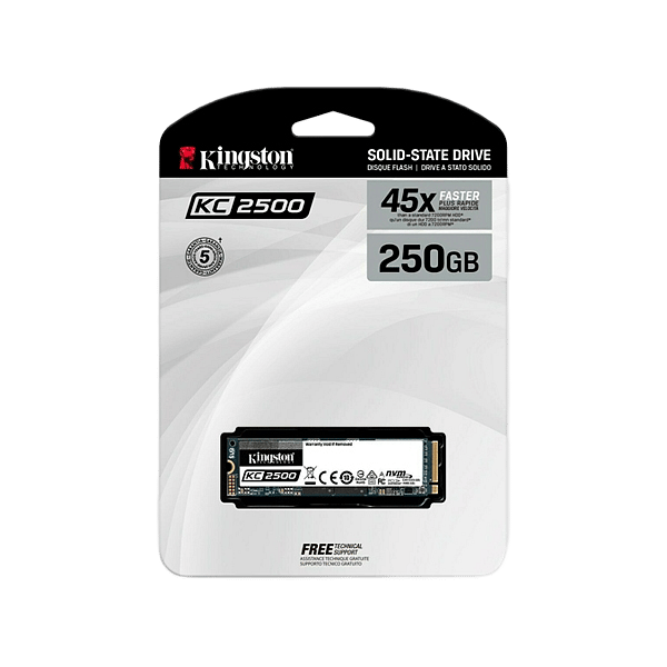 Kingston KC2500 M2 2280 NVMe PCIe 250GB  Unidad SSD