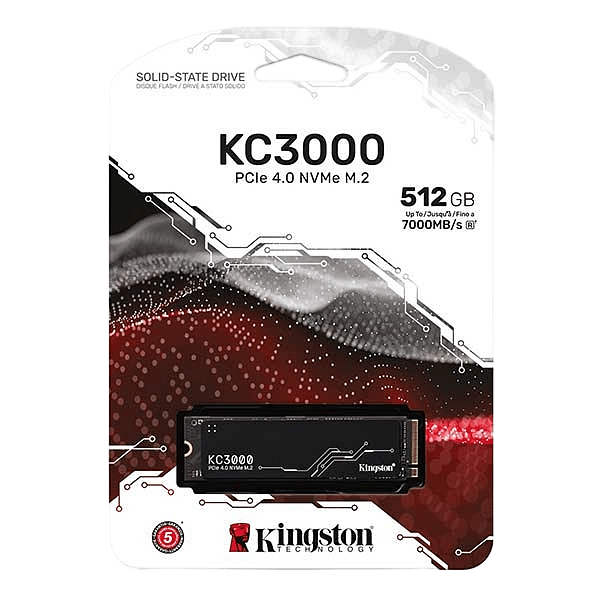 Kingston KC3000 M2 2280 NVMe PCIe 40 512GB  Disco Duro SSD